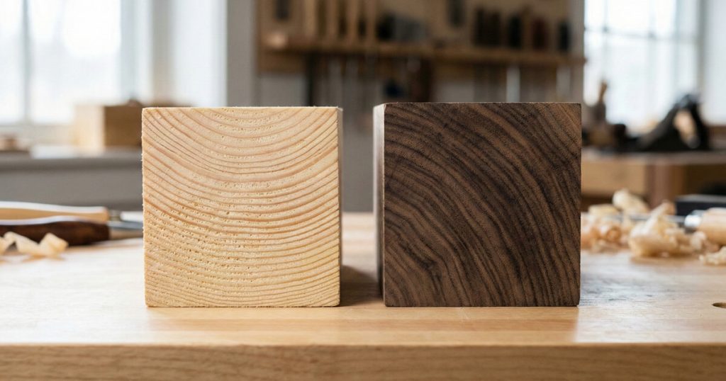 So sánh gỗ cứng và gỗ mềm: bản chất, cách phân biệt & ứng dụng